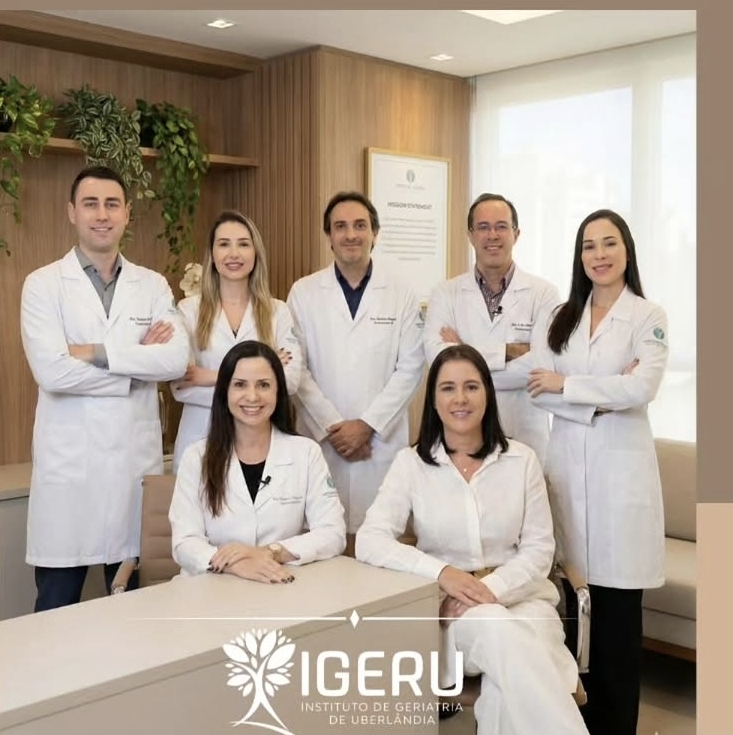 Equipe médica da Clínica Igeru, Instituto de Geriatria de Uberlândia